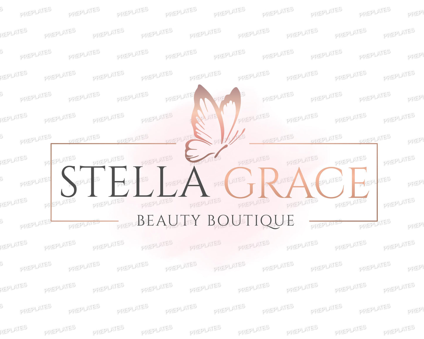 beauty logo set template, 3x premium salon boutique logo, feminine branding kit, modern butterfly logo design, editable hair lash spa logo