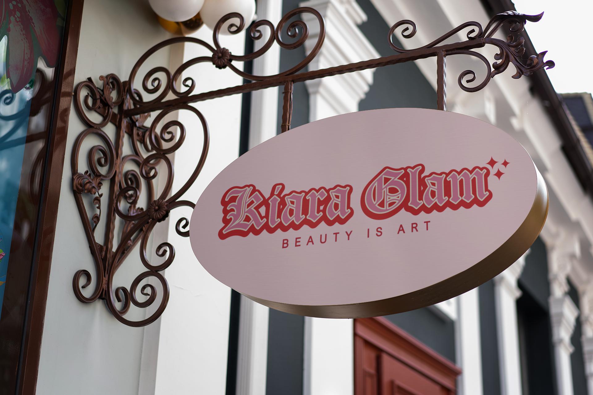Editable Retro Beauty Logo Set with bold red vintage typography, includes 3x variations for salon, lash, nail, or glam branding.
