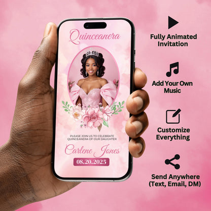 quinceañera invitation
animated invite
sweet 15 invite
XV birthday invitation
digital quinceañera
floral quinceañera
editable invite template
quinceañera evite
animated quinceañera
quinceañera video invite
instant download invite
sweet fifteen invitation
XV party invitation