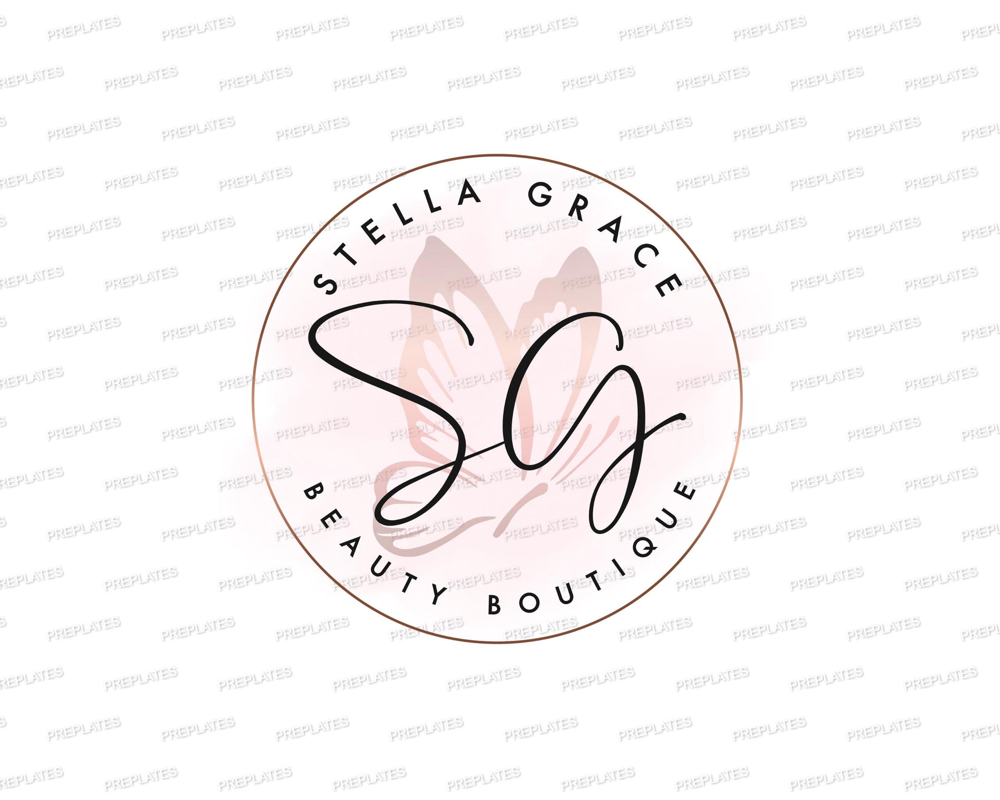 Beauty Logo Set Template, 3x Premium Salon Boutique Logo, Feminine Branding Kit, Modern Butterfly Logo Design, Editable Hair Lash Spa Logo