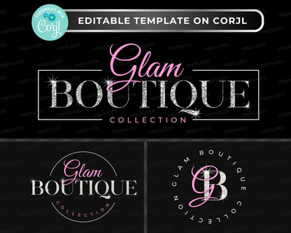 Editable glam boutique logo set in Corjl with glitter and luxury design for fashion and beauty businesses
Corjl logo template for boutiques, customizable glam logo with sparkle and glitter style
Luxury glitter logo design set, editable Corjl branding kit for fashion and beauty businesses
Editable boutique logo template with glam and modern design, perfect for online shops and salons
Customizable glam logo set for Corjl, fashion boutique and beauty brand logo design