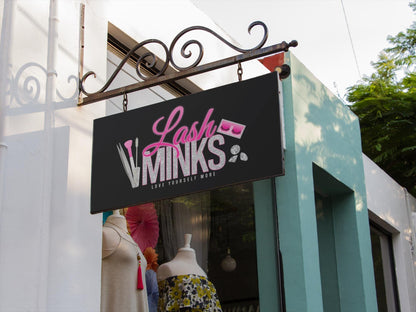 Lash Logo Template, Lash Tech Logo, Glitter Lash Business Logo, Mink Lash Logo Design, Editable Beauty Salon Logo, Glam Logo