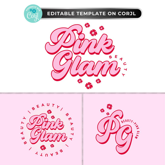 “Retro pink beauty logo set, editable Corjl template with three designs for salons, boutiques, and clothing businesses.”
“Editable pink retro logo bundle, premade branding kit for lash techs, nail salons, hairstylists, and small businesses.”
“Premade pink retro logo design set, DIY branding templates for beauty, boutique, and fashion brands.”
“Customizable pink retro logo kit, editable Corjl templates for small businesses and beauty professionals.