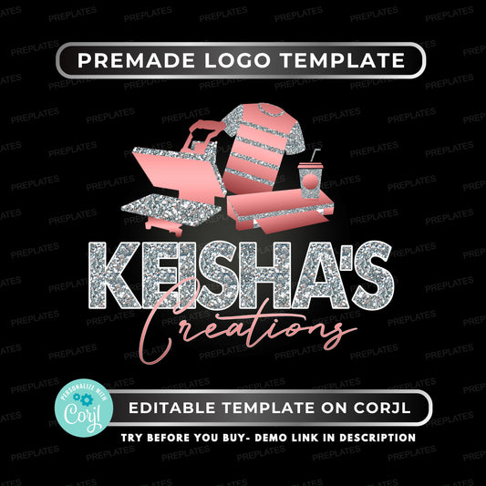 “Glitter Rose Gold Craft Business Logo Template Editable in Corjl”

“Feminine Sparkle Logo Design for Cricut and Small Business Owners”

“Editable Craft Shop Logo in Pink and Silver Glitter Design”

“DIY Crafter Logo Template for Handmade Brand or Etsy Shop”

“Rose Gold Glitter Business Logo Design Editable for Small Shops”