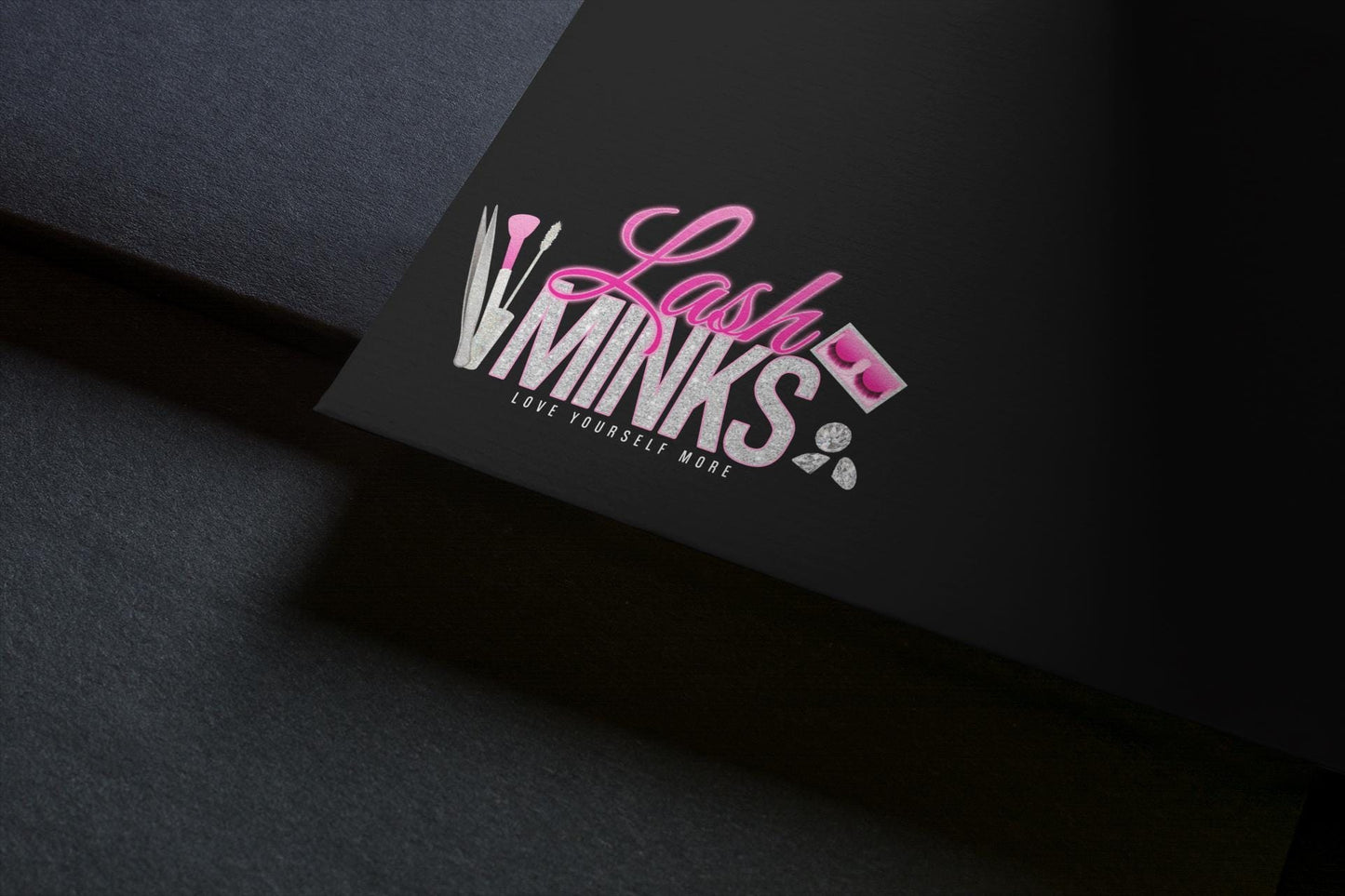 lash logo template, lash tech logo, glitter lash business logo, mink lash logo design, editable beauty salon logo, glam logo