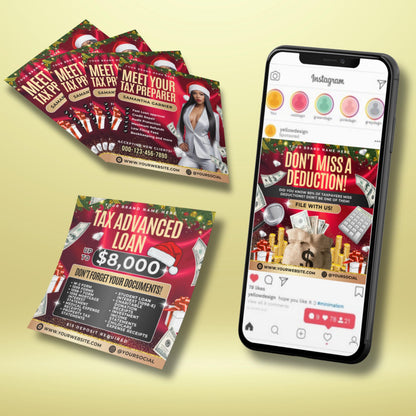 “Editable Christmas tax prep flyer bundle in Canva, festive pink holiday flyer templates for accountants and tax preparers.”
“Holiday tax flyer set for credit repair, accountants, and self-employed professionals, pink Christmas theme Canva design.”
“Christmas flyer template for tax preparers and financial consultants, professional Canva design with festive holiday style.”
“Editable holiday marketing flyer bundle for tax season promotions, Canva templates for accountants.”