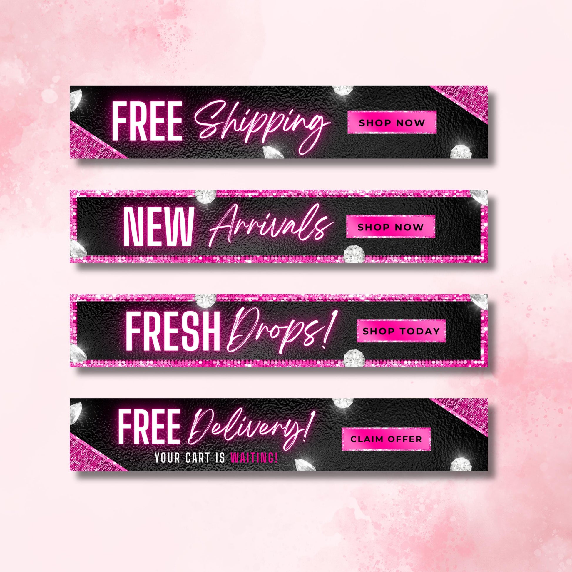 “Editable glam website banner set for Shopify and Wix beauty stores, Canva web templates.”

“Website banners for boutique and lash businesses, editable Canva templates.”

“Professional Shopify and Wix banner designs for beauty brands.”

“Glam website template pack for hair and lash businesses.”

“Editable web banner templates for online boutiques and e-commerce stores.”