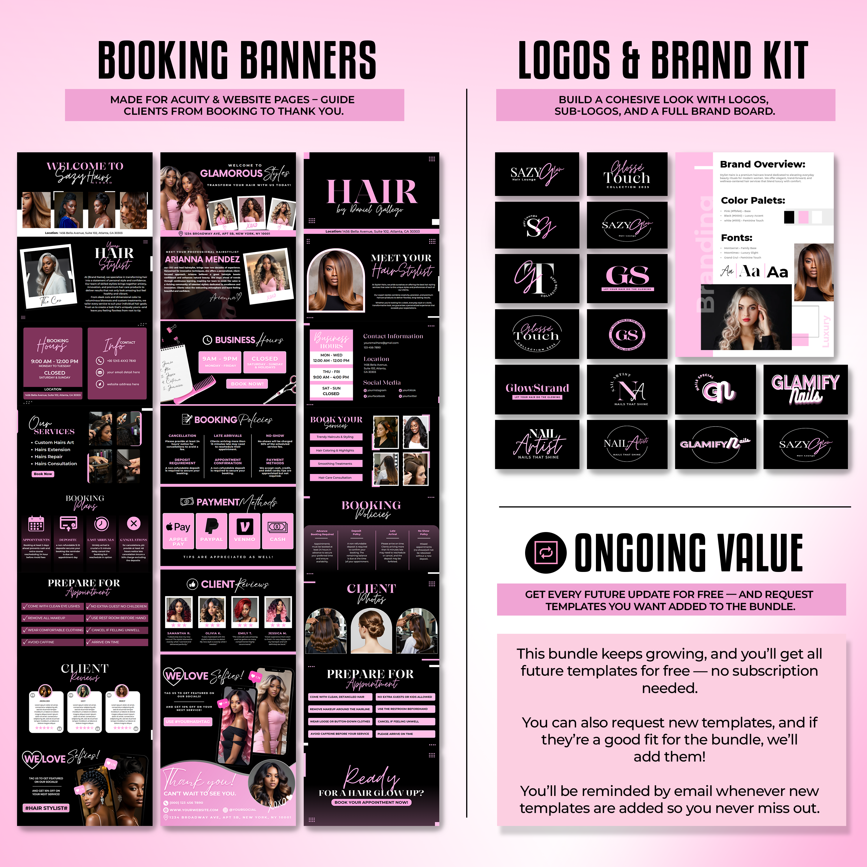 Ultimate Hair Business Template Bundle